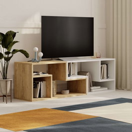 Hanah Home Soporte para TV Glis - Roble Zafiro y Blanco